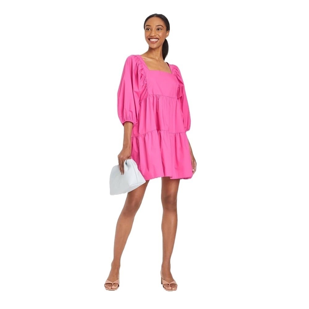 a new day Bright Pink Mini Dress